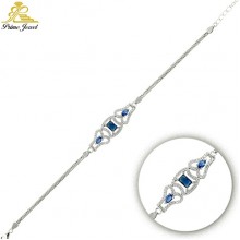  Gümüş Zirkon Taşlı Bilezik / Bileklik